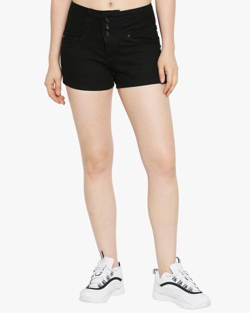 Slim Fit Denim Shorts