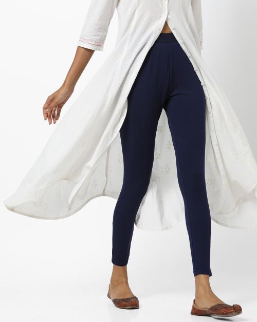 Mid-Rise Leggings with Zipped Hems