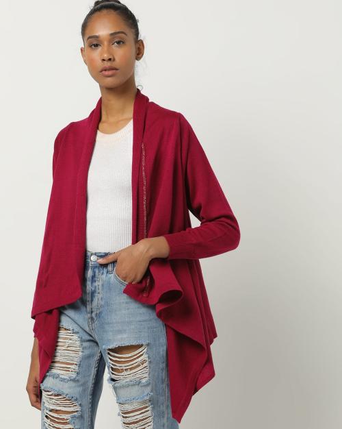 Knit Open-Front Shrug