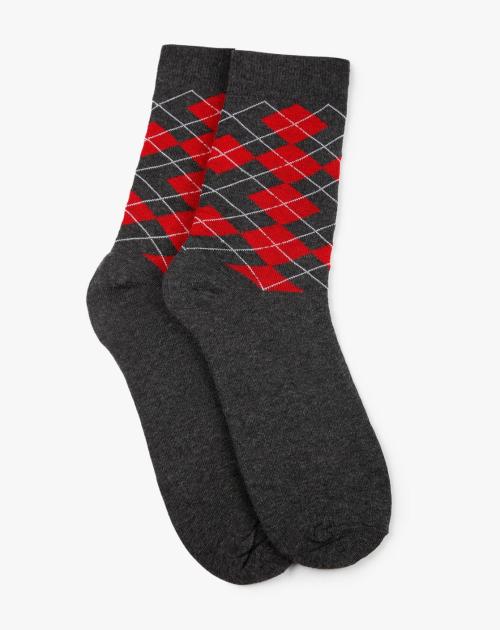 Printed Mid-Calf Length Socks