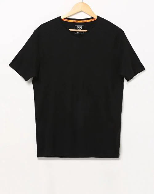 Regular Fit Core Rib V-neck T-Shirt