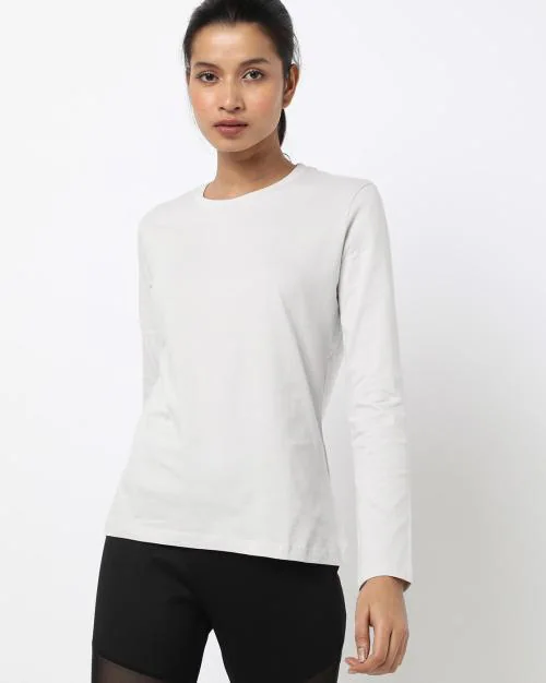 Full-Sleeve Round-Neck Top