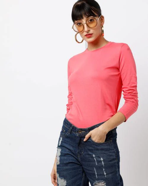 Buy FullSleeve RoundNeck Top Online at Best Prices in India JioMart.