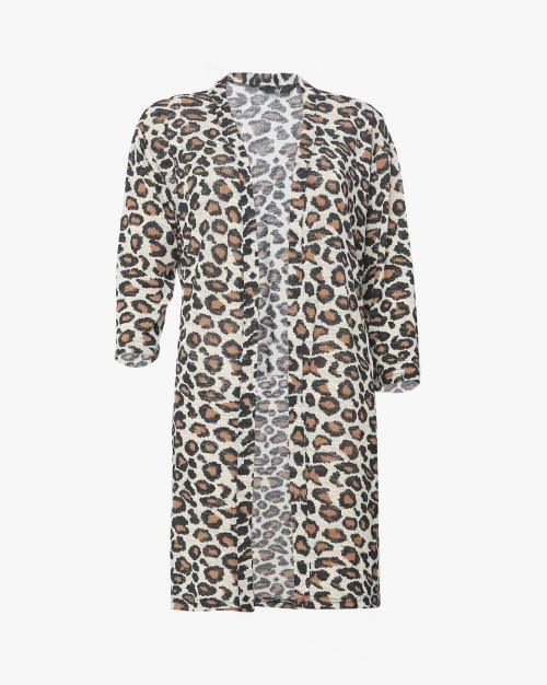 Animal Print Longline Shrug