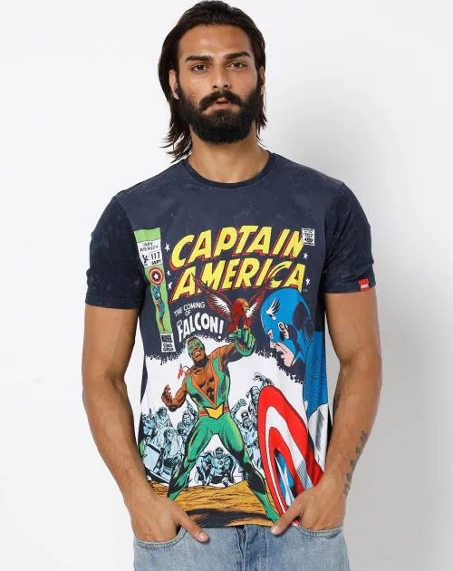 Captain America Crew-Neck T-shirt