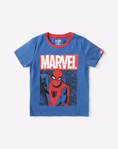Buy Spider-Man Print Round-Neck T-shirt Online at Best Prices in India - JioMart.
