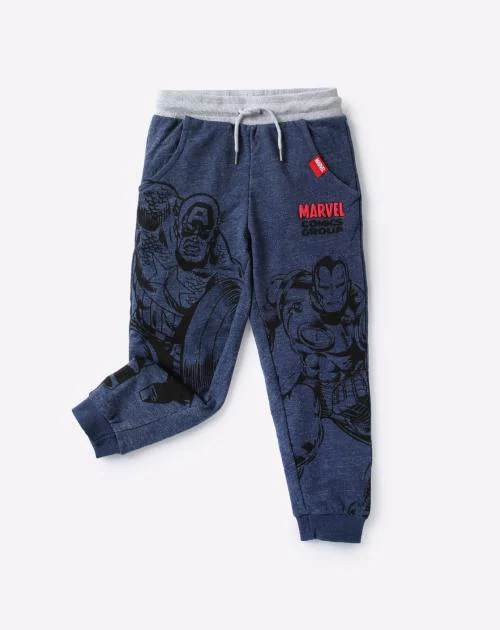 Avengers Graphic Print Cotton Joggers