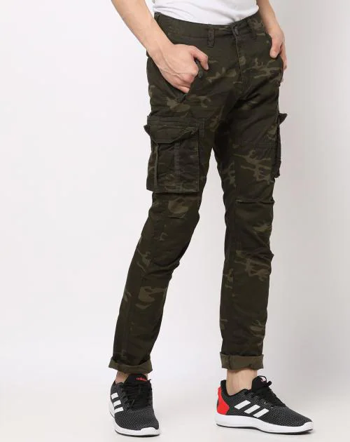 Camouflage Print Cargo Pants