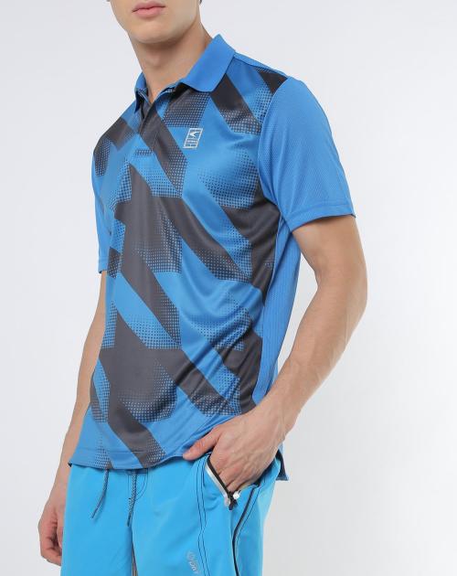 Antibacterial Printed Tennis Polo T-shirt