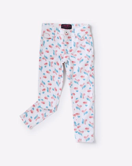 Printed Trousers with Insert Pockets