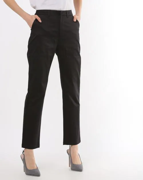 Mid-Rise Slim Fit Pants