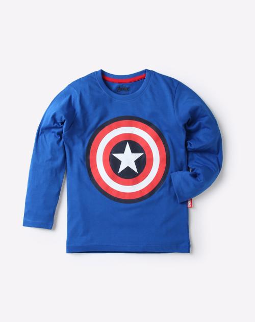 Captain America Round-Neck T-shirt