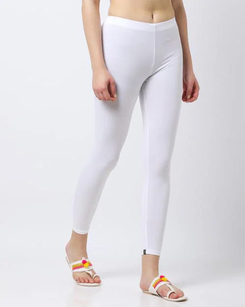Buy AnkleLength Leggings with Elasticated Waist Online at Best Prices