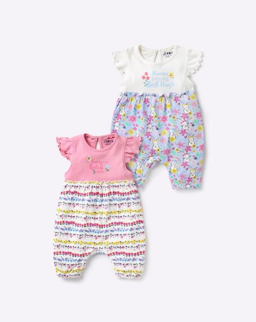 Set of 2 Printed Rompers