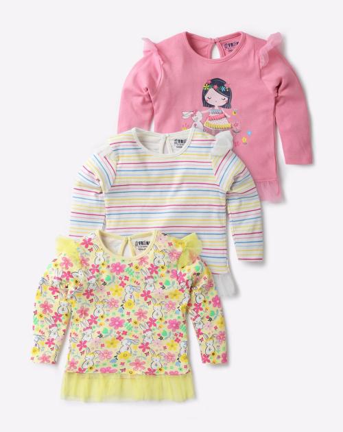 Pack of 3 Printed Tops