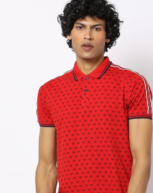 Superman Print Polo T-shirt