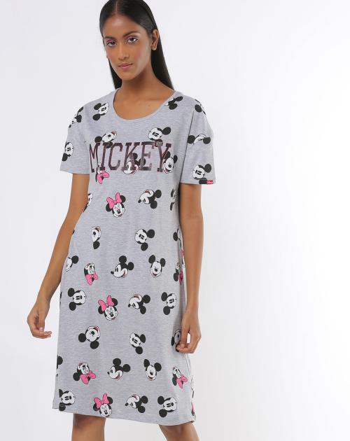 Mickey Mouse Print Nightdress