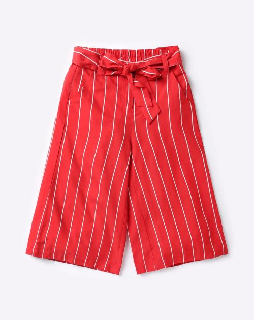 Striped Mid-Rise Cullottes