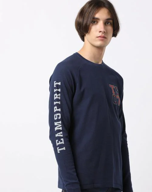 Crew-Neck T-shirt with Signature Branding