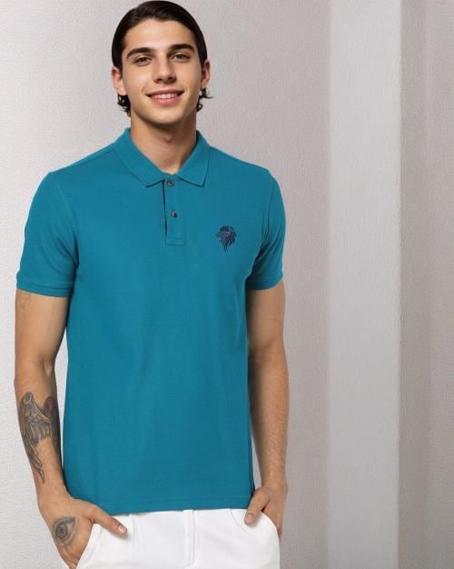 Regular Fit Cotton Polo T-Shirt