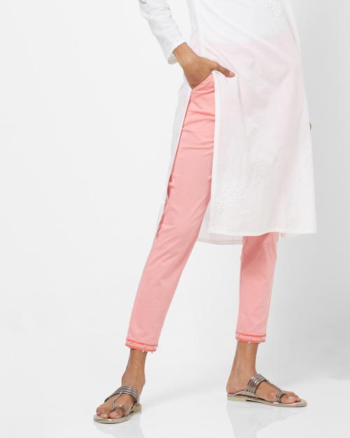 Pants with Semi-Elasticated Waistband