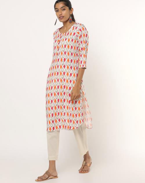 Printed Straight Kurta