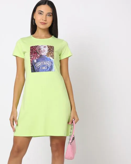 Graphic Print T-Shirt Dress