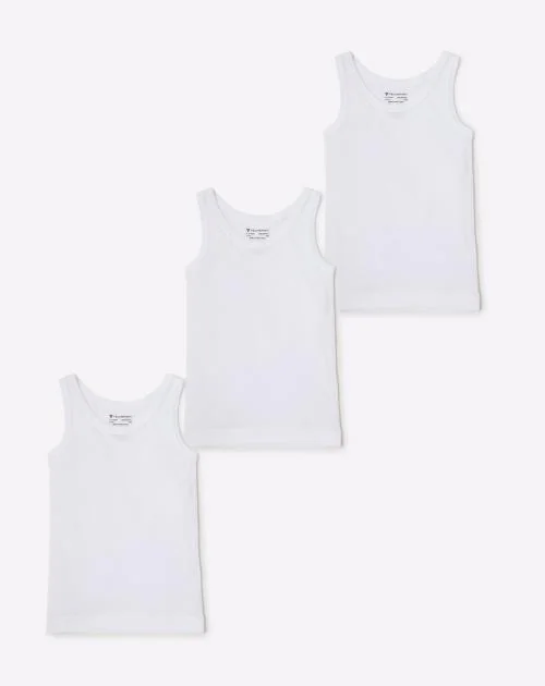 Pack of 3 Cotton Vests