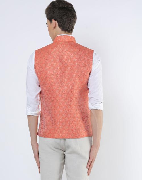 mandarin collar vest