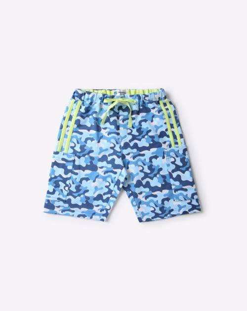 Camo Print Shorts with Elasticated Waistband