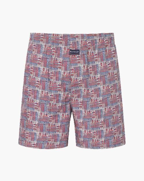 Printed Boxers with Elasticated Waistband