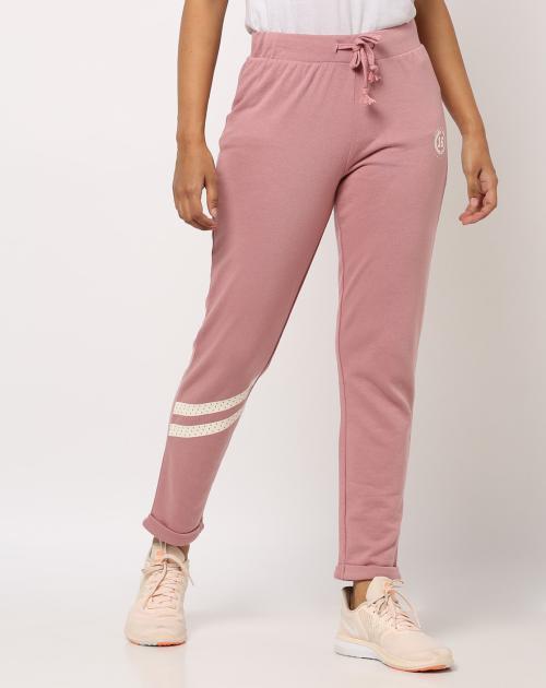 Buy Drawstring Track Pants with Placement Print Online at Best Prices