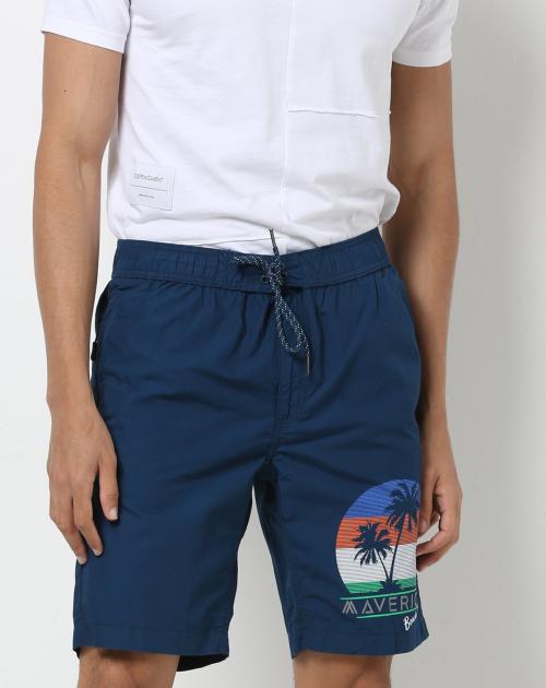 Placement Graphic Print Surfer Shorts