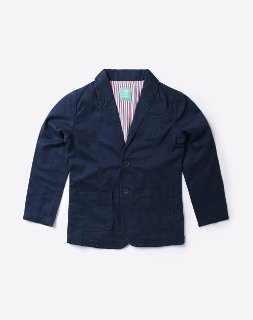 Blazer with Notched Lapel