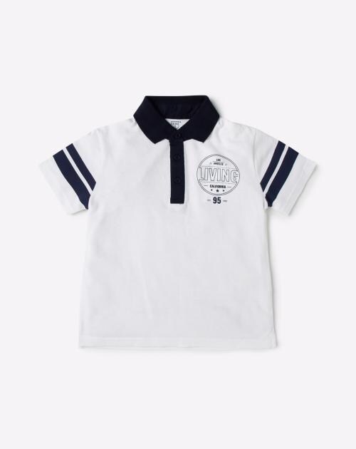 Polo T-shirt with Typography