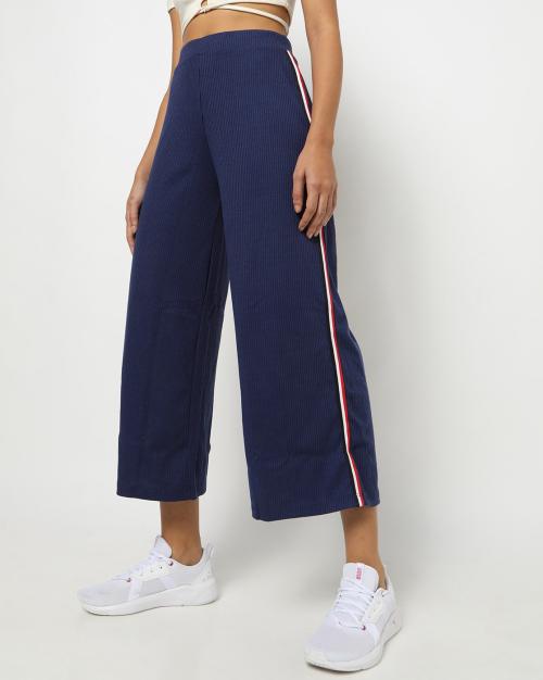 Track Pants with Contrast Side Stripes