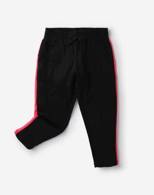 Mid-Rise Capris with Contrast Taping