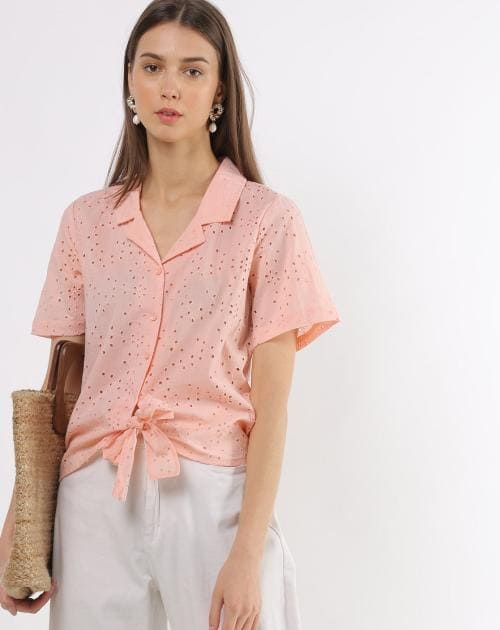 Schiffi Shirt with Front Tie-up