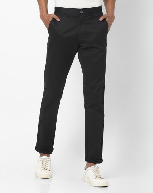 Slim Fit Flat-Front Trousers
