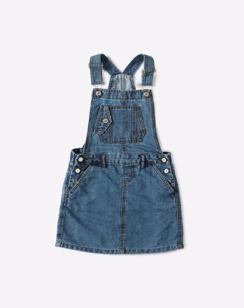 Denim Dungaree Skirt