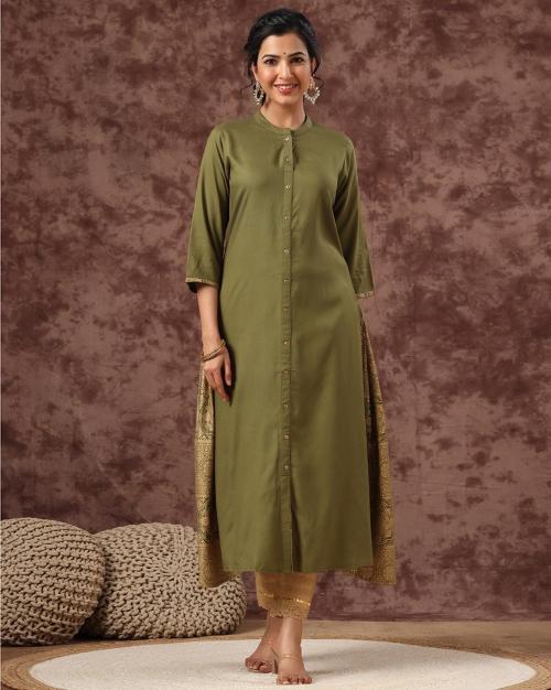 Cut & Sew Panelled A-Line Kurta
