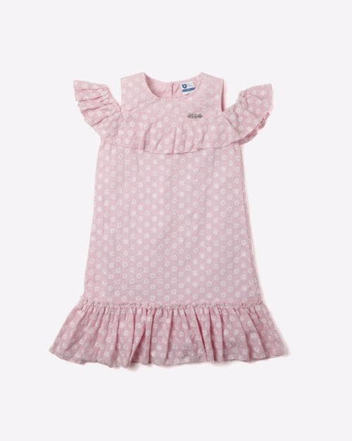 Floral Pattern A-line Frock