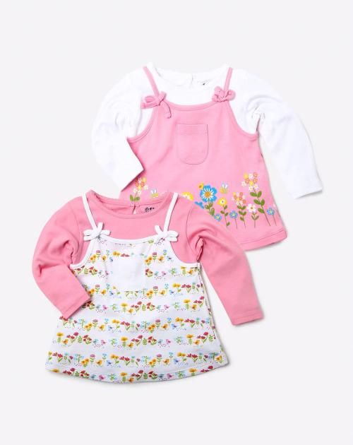 Pack of 2 Mock Layered Tops