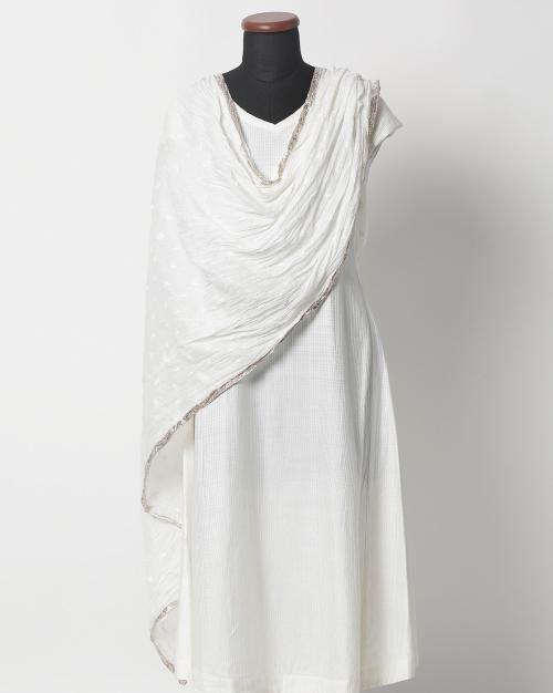 Buy Textured Dupatta with Printed Border Online at Best Prices in India