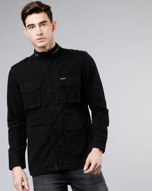 High-Neck Utility Jacket