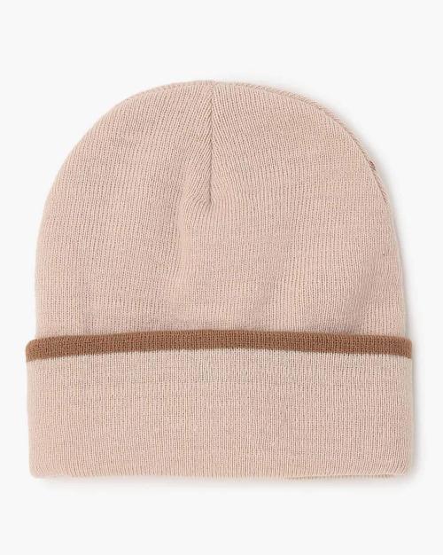 Knitted Beanie with Folded Brim