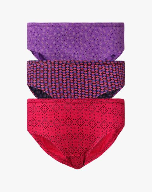 Buy Pack of 3 Cotton Mid Rise Hipster Panty Online at Best Prices in
