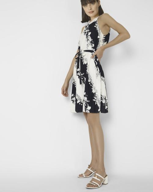 Kamilla Printed Dress with Tie-Up