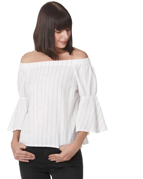 Striped off-Shoulder Top