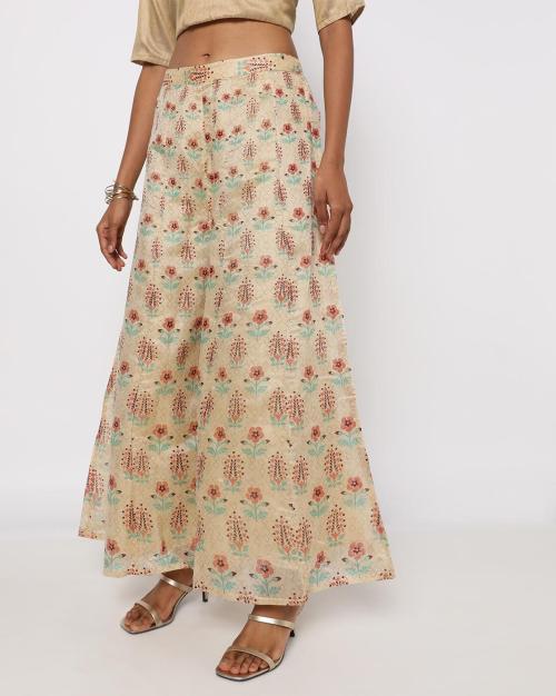 Floral Print Flared Palazzo Pants